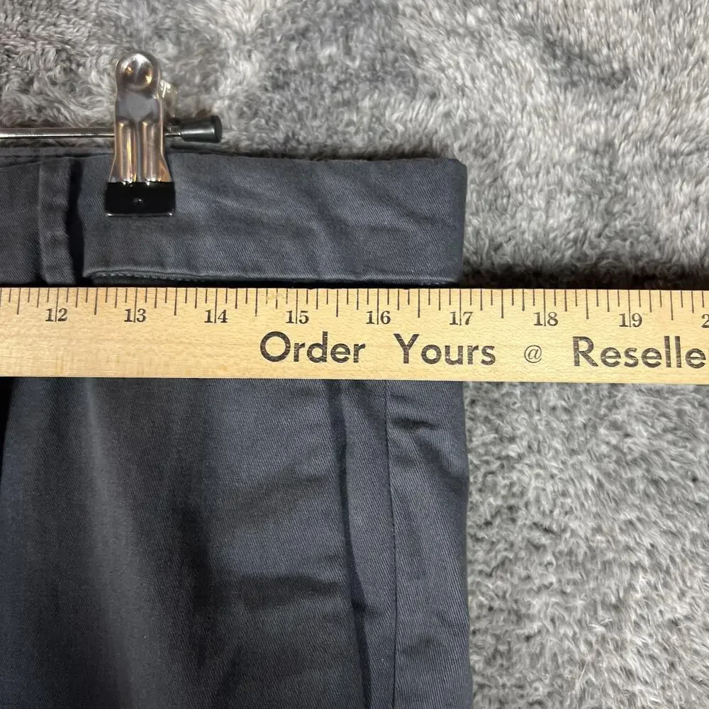 Banana Republic Pants Mens 32x29 Gray Chino Flat Front Straight Fit Stretch